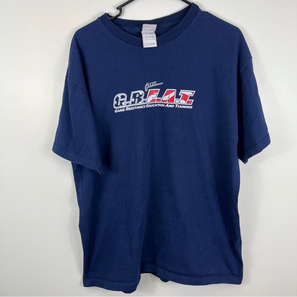 Vintage GREAT Gang Resistance Education and Training t shirt size XL DARE 90s - Picture 1 of 8